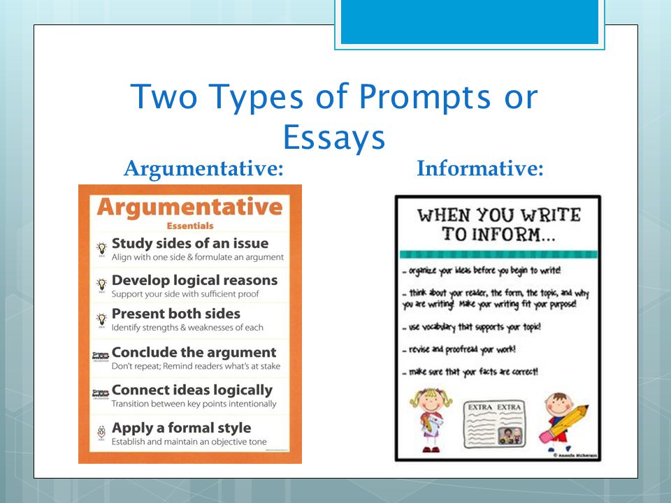 Three Types of Argumentative Essays